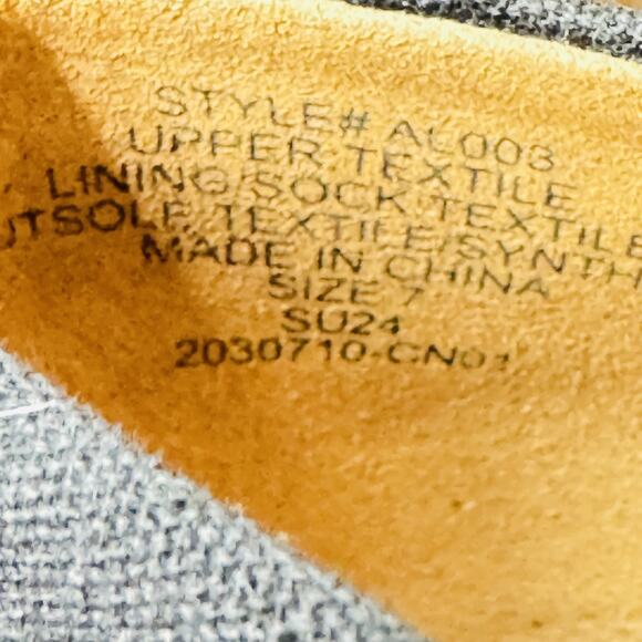 J Crew Shoes Womens 7 Black Espadrille Wedge Slip On Canvas Platform Summer NEW - Picture 10 of 11